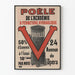 Vintage plakat af Viville Akademiets hydrauliske lukkeovn