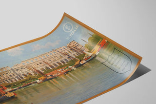 Plakat vintage Pola Venezia Giulia - Vægdekoration Klassisk Italien — visning af kunstværket