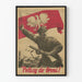 Vintage polsk militær propagandaplakat