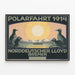 Plakat vintage Polarexpedition 1914 Norddeutscher Lloyd Bremen — indrammet kunstværk på væggen