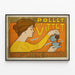 Plakat Vintage Pollet og Vittet Chocolaterie de Pépinster — indrammet kunstværk på væggen