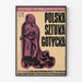 Vintage kunst gotisk polsk plakat - vægdekoration
