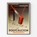 Vintage plakat Polycalcion Hæmoragier til medicinsk vægdekoration