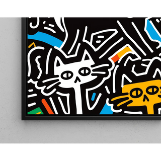 Pop Art Plakat - Styliserede Katte