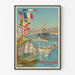 Vintage plakat af krigshavn Port de Guerre Toulon - Marine vægdekoration