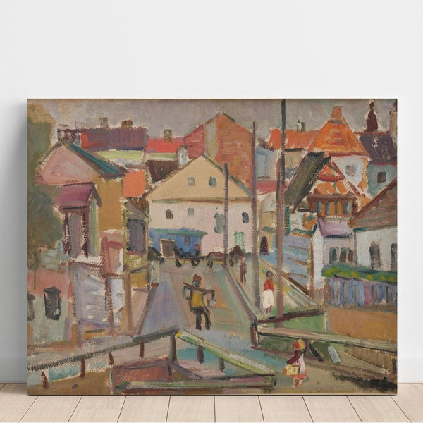 porteur d'eau à Krzemieniec - Sasza Blonder | Reproduction Tableau Décoration murale affiche copie