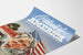 Plakat Portrait of America med amerikansk flag og historisk landskab