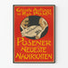 Vintage plakat Posener Neueste Nachrichten vægdekoration