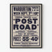 Vintage teaterplakat « Post Road » Federal Theatre