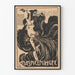 Plakat Skitse Art Nouveau sort og beige til vægdekoration