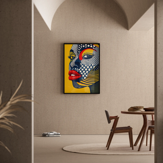 Pop Art plakat - Pop ansigt
