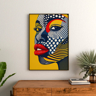 Pop Art plakat - Pop ansigt