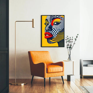 Pop Art plakat - Pop ansigt