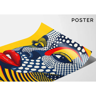 Pop Art plakat - Pop ansigt
