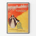 Vintage humanitær plakat for Tyrkiet
