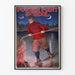 Vintage plakat Powder Point School ishockey på is