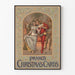 Vintage plakat Prang's julekort vægdekoration jul
