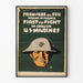 Militærplakat US Marines Først til at affyre - Vintage vægdekoration