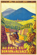 Plakat Vins d'Alsace Vintage