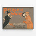 Plakat Vintage Prince of Wales-mode - herremode Berlin — indrammet kunstværk på væggen