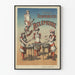 Vintage plakat af familien Delépierre xylofonister