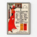 Vintage plakat af biblioteket Pseudonym Autonym af Aubrey Beardsley