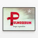 Plakat vintage Pulmoserum åndedrætstonik — indrammet kunstværk på væggen