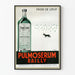 Vintage plakat Pulmosérum Bailly - Retro medicinsk vægdekoration