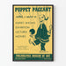 Vintage udstilling plakat dukketeater parade Philadelphia Museum of Art