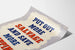 Vintage plakat « Put Out More Salvage and Save More Shipping » til vægdekoration