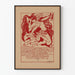 Vintage plakat 'Indiens tema antik' Quatzarts 1922