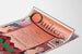 Dekorativ plakat med musikalsk quilt-stil patchwork