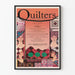 Dekorativ plakat med musikalsk quilt-stil patchwork