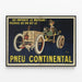 Plakat Vintage Reklame Dæk Continental — indrammet kunstværk på væggen