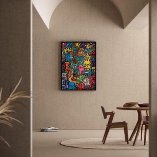 Pop Art plakat - Univers des Figures