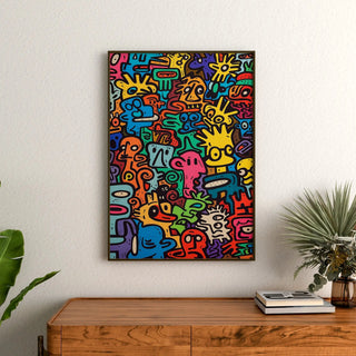 Pop Art plakat - Univers des Figures