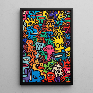 Pop Art plakat - Univers des Figures