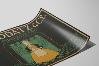 Plakat Vintage P. Raddatz & Co GmbH - Retro Køkken Vægdekoration — visning af kunstværket