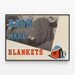 Plakat Vintage Rags Make Blankets til vægdekoration — indrammet kunstværk på væggen