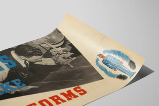 Plakat Vintage Rags Make Uniforms til industriel vægdekoration — visning af kunstværket