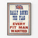 Vintage militær dekorativ plakat med britisk flag