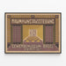 Plakat vintage for kunstudstilling ved Gewerbemuseum Basel 1909 — indrammet kunstværk på væggen