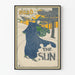 Vintage plakat Read the Sun - Retro vinter vægdekoration