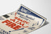 Vintage musikplakat Ready Aim Fire vægdekoration