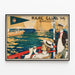 Plakat vintage Real Club de Barcelona - nautisk vægdekoration — indrammet kunstværk på væggen