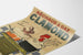 Vintage plakat Gasblus Clamond Fransk Selskab for Varme og Lys