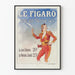 Vintage plakat af Le Figaro med torero med fjer