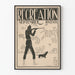 Vintage plakat jagt rekreation september