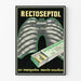 Vintage plakat Rectoseptol - Retro medicinsk vægdekoration