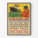 Vintage plakat Red Star Line - Krydstogter fra Antwerpen, Southampton og Cherbourg til New York
